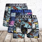 Grand Man katoenen heren boxershorts  3-pak 5038 -Merkloos-M-Boxershorts