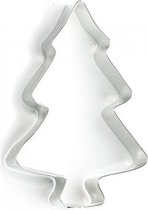 uitsteekvorm dennenboom 12 x 9 x 2 cm blank staal