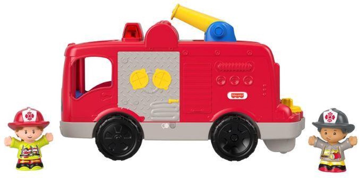 Afbeelding van product Fisher-Price  bouwset brandweerwagen Little People rood 3-delig