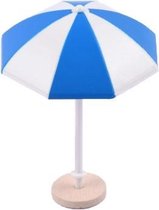 Miniatuur Strand Parasol Zandstrand Landschap Decoratie Fotografie Props (Blauw)