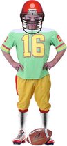 Rugby & American Football Kostuum | Highschool Bratt American Football Speler | Jongen | Maat 128 | Carnaval kostuum | Verkleedkleding