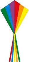 eenlijnskindervlieger Eddy Rainbow 58 x 70 cm
