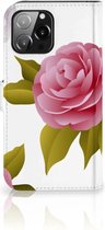Wallet Book Case Geschikt voor iPhone 13 Pro Max Telefoon Hoesje Cadeau voor haar Roses