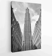 Canvas schilderij - Rockefeller Center in New York City -  Productnummer 1197886099 - 50*40 Vertical