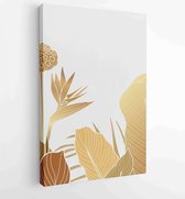 Canvas schilderij - Design for packaging design, social media post, cover, banner, Wall arts, Gold geometric pattern design vector 4 -    – 1813304902 - 40-30 Vertical