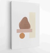 Canvas schilderij - Abstract organic shape Art design for poster, print, cover, wallpaper, Minimal and natural wall art. Vector illustration. 3 -    – 1833926551 - 40-30 Vertical