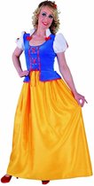 Magic By Freddy's - Sneeuwwitje Kostuum - Magische Sprookjesprinses Sneeuwwitje - Vrouw - blauw,geel - Extra Small - Carnavalskleding - Verkleedkleding
