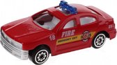 schaalmodel sedan 1:64 rood 7 cm