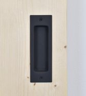 Barnwoodweb deurgreep Phoenix zwart gepoedercoat staal 53x165 mm