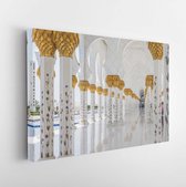 Canvas schilderij - Sheikh Zayed Grand Mosque interior, the largest mosque of the United Arab Emirates, Abu Dhabi, UAE  -     1413648758 - 80*60 Horizontal