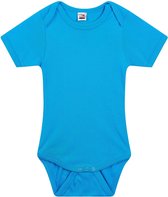 Basic rompertje lichtblauw voor babys - katoen - 240 grams - basic lichtblauwe baby rompers / kleding 68 (4-6 maanden)