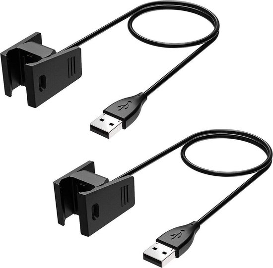Behoort Verhoog jezelf enthousiasme 2-Pack - Case2go - Oplaadkabel geschikt voor Fitbit Charge 2 - USB-kabel -  1.0 meter -... | bol.com