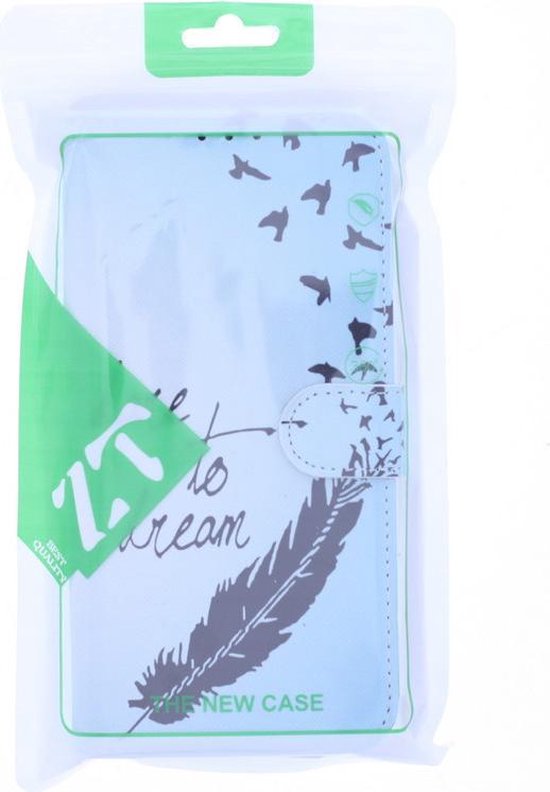 Étui Bookcase hoesje Samsung Galaxy S21 avec imprimé - Love To Dream avec 2 pièces Glas protecteur d'écran