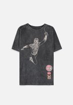 Marvel SpiderMan Kinder Tshirt -Kids 122- Tie Dye Zwart