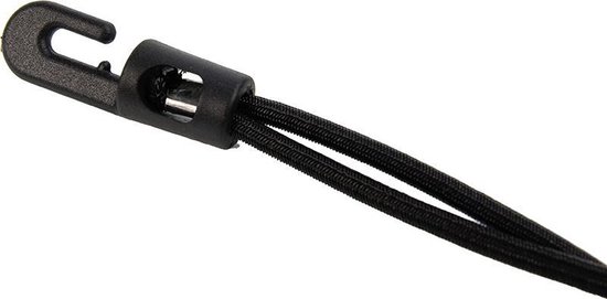 Afdekzeilwinkel - Spanner kunststof haak 35cm elastiek zwart — afbeelding 3
