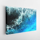 Canvas schilderij - Space abstract background. Acrylic paints. Marble texture. Contemporary art.  -     793867336 - 80*60 Horizontal
