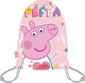 gymtas Peppa Pig meisjes 33 x 44 cm polyester roze