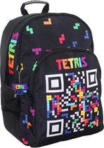 rugzak QR-code junior 23 liter 45 x 33 cm polyester zwart
