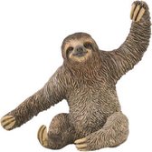 speeldier luiaard Sloth 8,4 x 8,1 cm ABS bruin