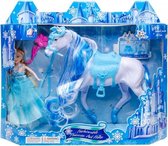 speelset prinses met paard 3-delig blauw