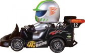 go-kart 15,5 x 13 x 21,5 cm zilver/zwart