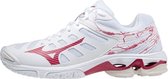 Mizuno Wave Voltage Dames - Sportschoenen - wit/rood - maat 38