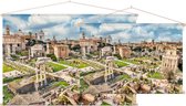 Ruïnes van het Forum Romanum in het oude Rome - Foto op Textielposter - 120 x 80 cm