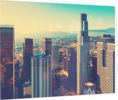 Skyline van downtown Los Angeles vanuit de lucht - Foto op Plexiglas - 60 x 40 cm