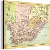 dessin d'une carte vintage de l'Afrique du Afrique aluminium-m 40x30 cm - Tirage photo sur Aluminium (décoration murale métal)