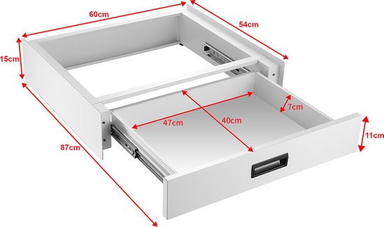Kit superposition avec tiroir pour Lave linge et Seche linge 80150