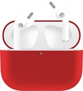 AirPods hoesjes van By Qubix - AirPods Pro Solid series - Siliconen hoesje - Rood