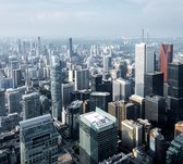 Luchtfoto van de moderne wolkenkrabbers in Toronto - Fotobehang (in banen) - 450 x 260 cm