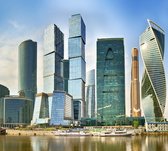 Skyline van het Moskou International Business Centre - Fotobehang (in banen) - 250 x 260 cm