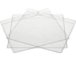 CKB - Conferentie extra groot - Kaarthouder - Badgehouder - ID-badgekaart plastic houder 12cm x 11cm
