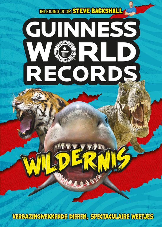 GUINNESS WORLD RECORDS WILDERNIS. Een tijger, haai en dinosaurus met open bekken. Met inleiding door Steve Backshall.