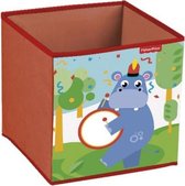 opbergbox nijlpaard 31 x 31 x 31 cm rood
