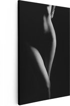 Artaza Canvas Schilderij Naakte Vrouw Lichaam - Erotiek - 40x60 - Poster Foto op Canvas - Canvas Print