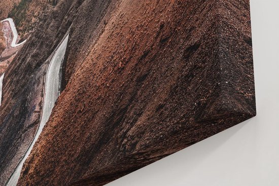 Artaza Peinture Sur Toile Routes Dans Les Montagnes De L'Atlas, Maroc - Sentiers - 40x60 - Photo Sur Toile - Impression Sur Toile