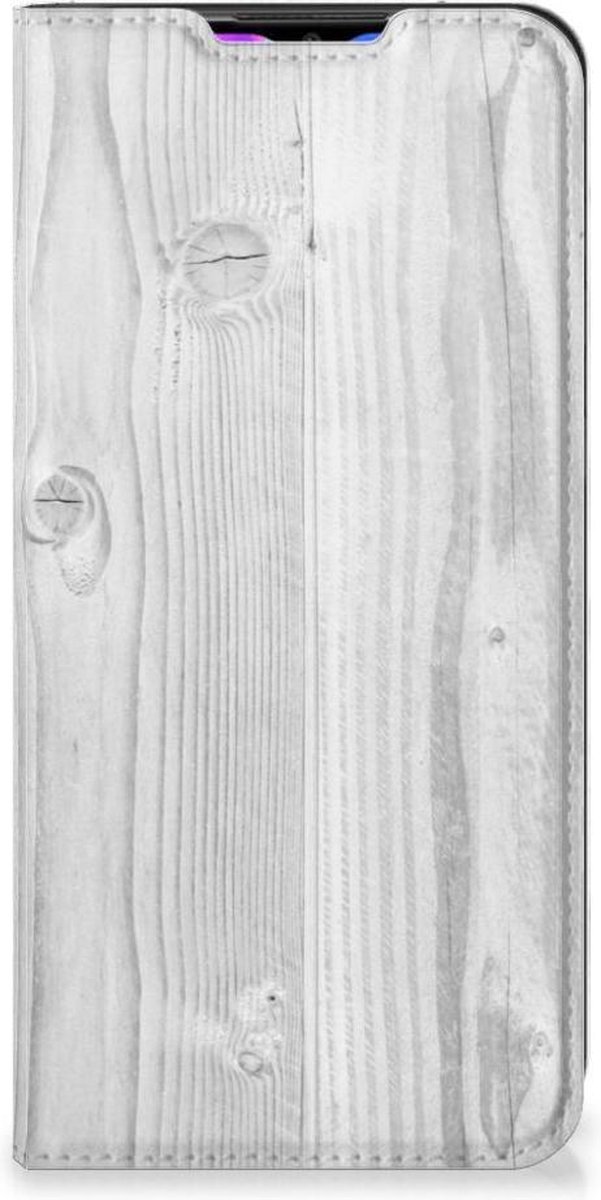 Xiaomi Redmi 9 Book Wallet Case White Wood