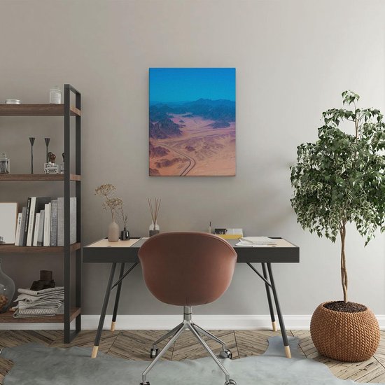 Artaza - Peinture sur toile - Montagnes dans le désert en Egypte - 40x50 - Photo sur toile - Impression sur toile