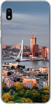 Geschikt voor Samsung Galaxy A10 hoesje - Rotterdam - Skyline - Boom - Siliconen Telefoonhoesje
