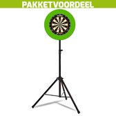 Mobiele Dartbaan VoordeelPakket + Winmau Blade 6 + Rubberen Surround (Lime)