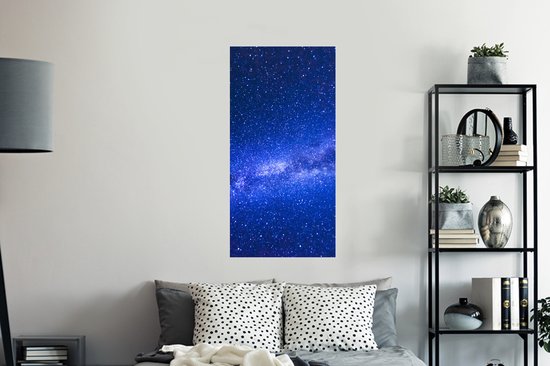 Stickers muraux - Ciel Etoilé - Univers - Blauw - 60x120 cm - Film Adhésif