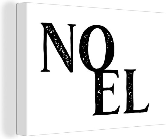 Toile Peinture Noel - Proverbes - Citations - Noël - 180x120 cm - Décoration murale XXL