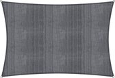 Vierkante luifel van Lumaland incl. spankoorden|Vierkant 5 x 6 m| 160 g/m² - Donkergrijs