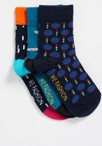 WE Fashion Jongens sokken met dessin, 3-pack.
