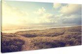 Schilderij -Dromerig strand, Noordzee, 3 maten, wanddecoratie