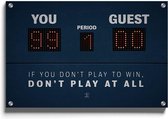 Walljar - Play To Win - Muurdecoratie - Plexiglas schilderij