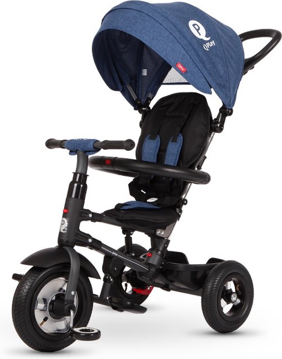 QPlay Tricycle Rito Air Junior 90 x 49 x 93 cm acier turquoise