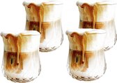 Latte Macchiato Set - Premium Glazen Set van 4 stuks - Whiskey glazen - Whisky set - Geschikt voor Latte, Macchiato, Desserts en Koffie